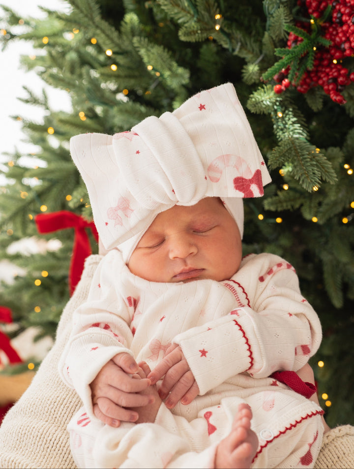Oversized Topknot | Candy Cane Bows | PRE-ORDER