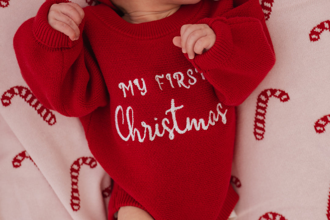 'My First Christmas' Knit Romper | Rudolph