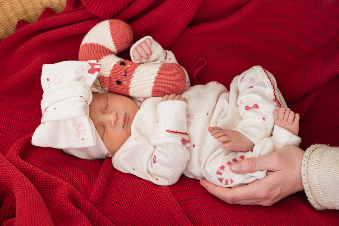 Kimono Romper | Candy Cane Bows | PRE-ORDER