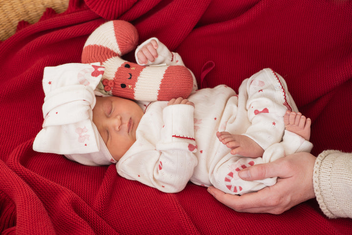Kimono Romper | Candy Cane Bows | PRE-ORDER