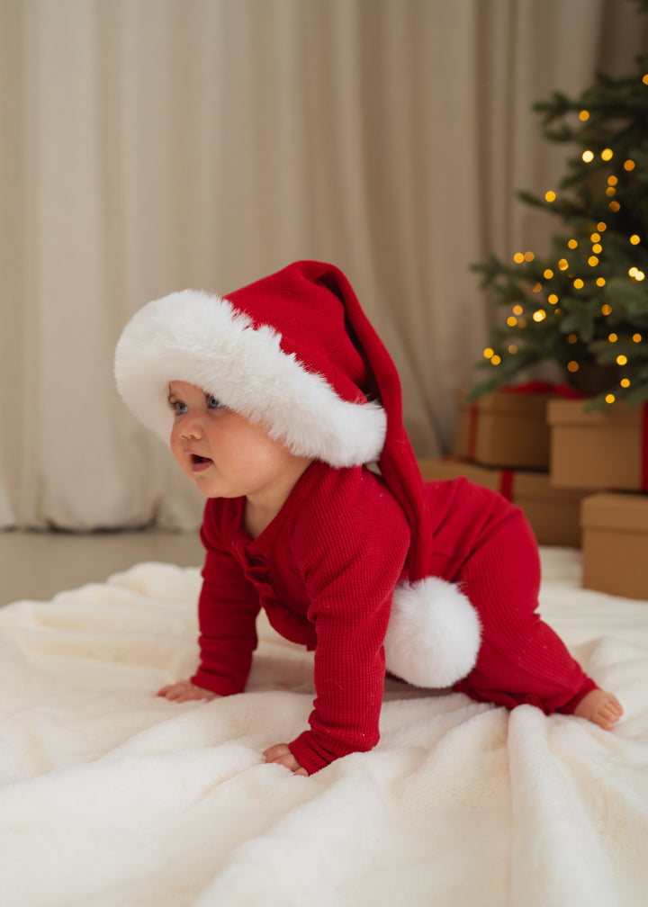 Frill Zip Romper | Rudolph | PRE-ORDER