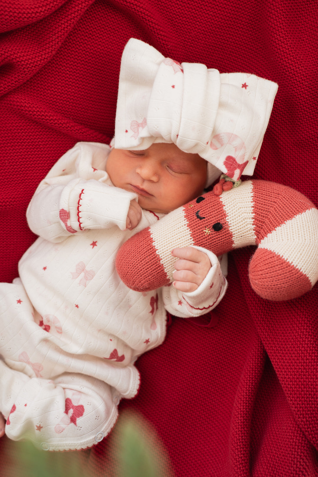 Oversized Topknot | Candy Cane Bows | PRE-ORDER