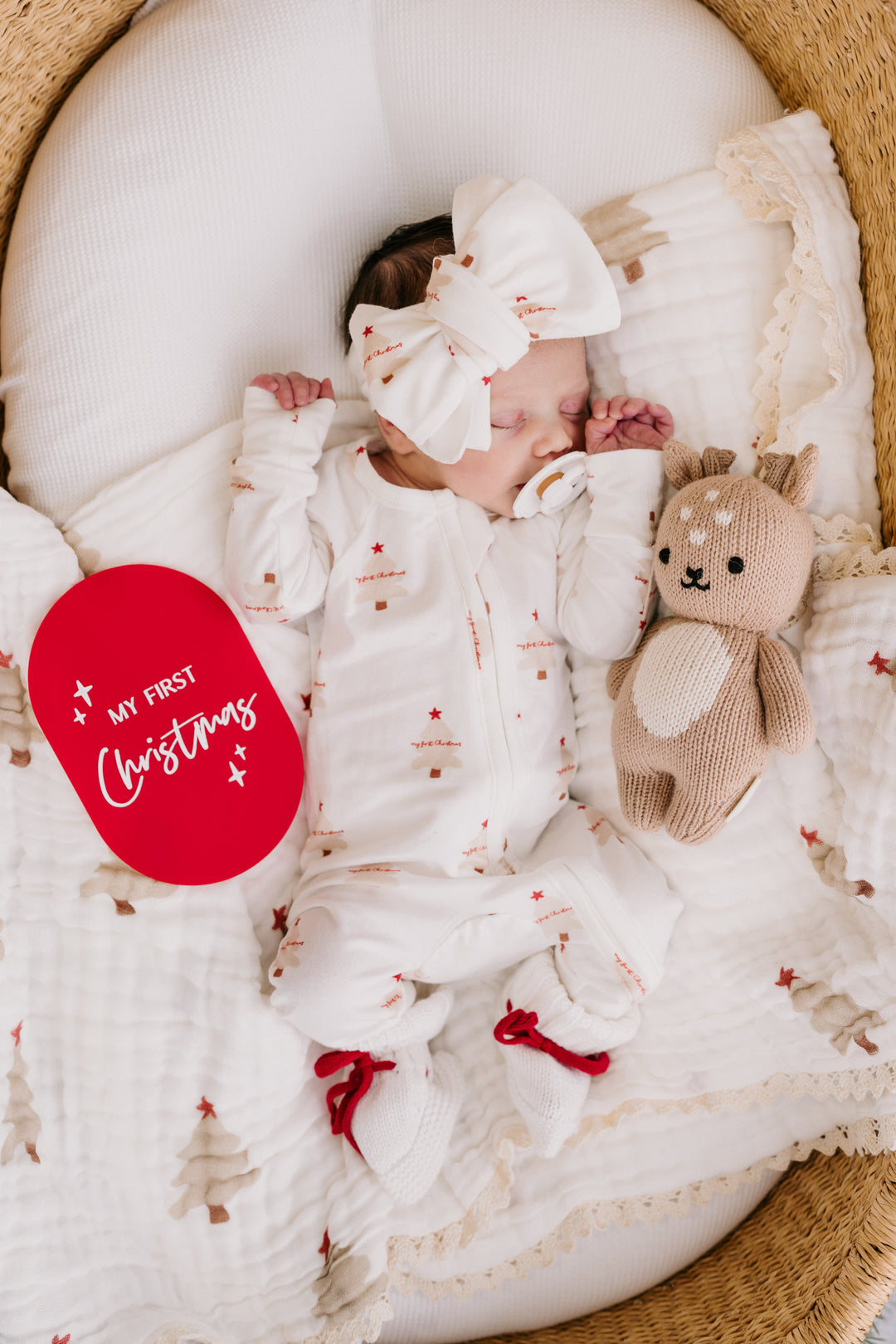 Zip Romper | My First Christmas (NO FRILL)