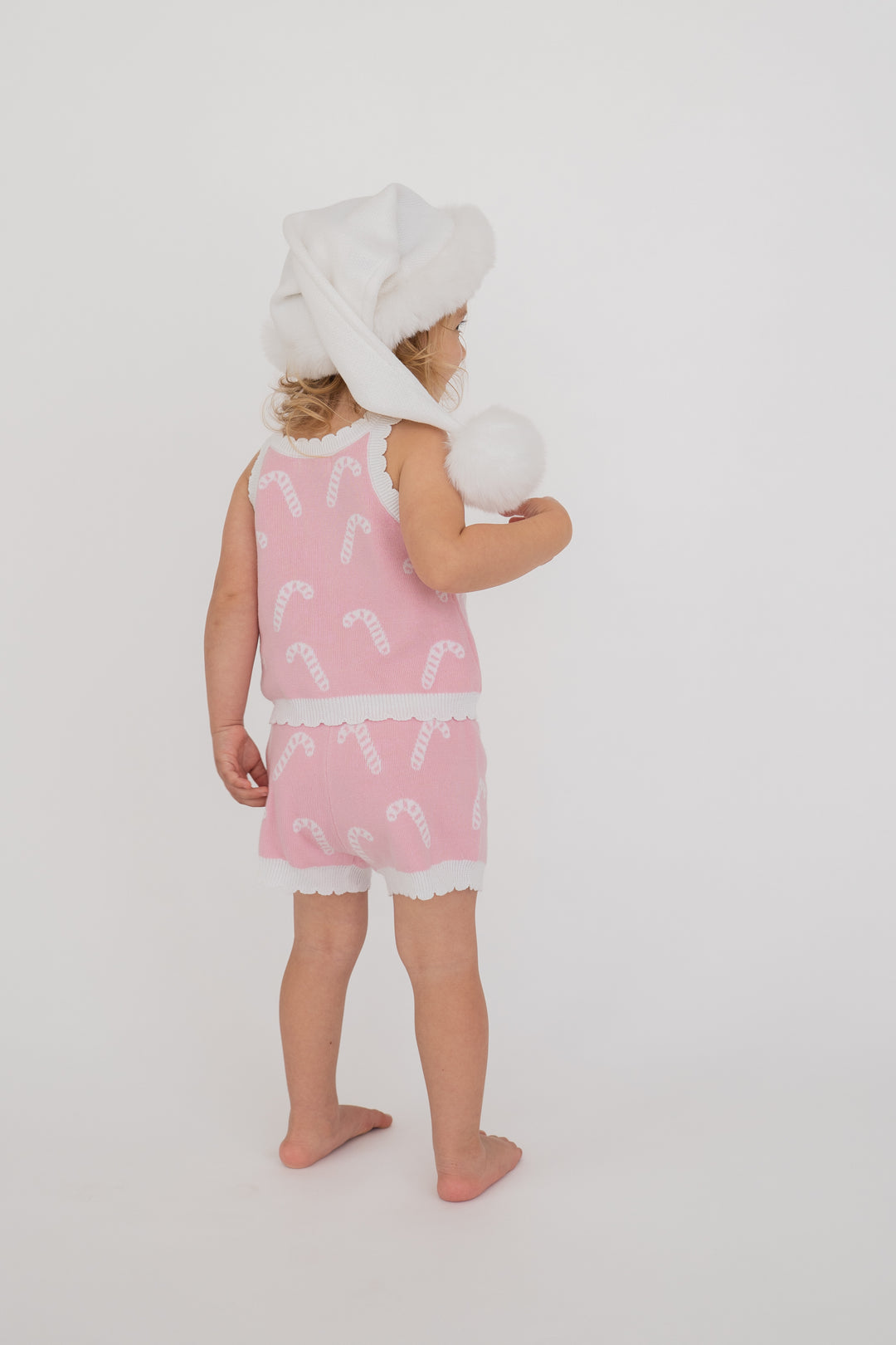 Knitted Shirt | Pink Candy Canes | PRE-ORDER