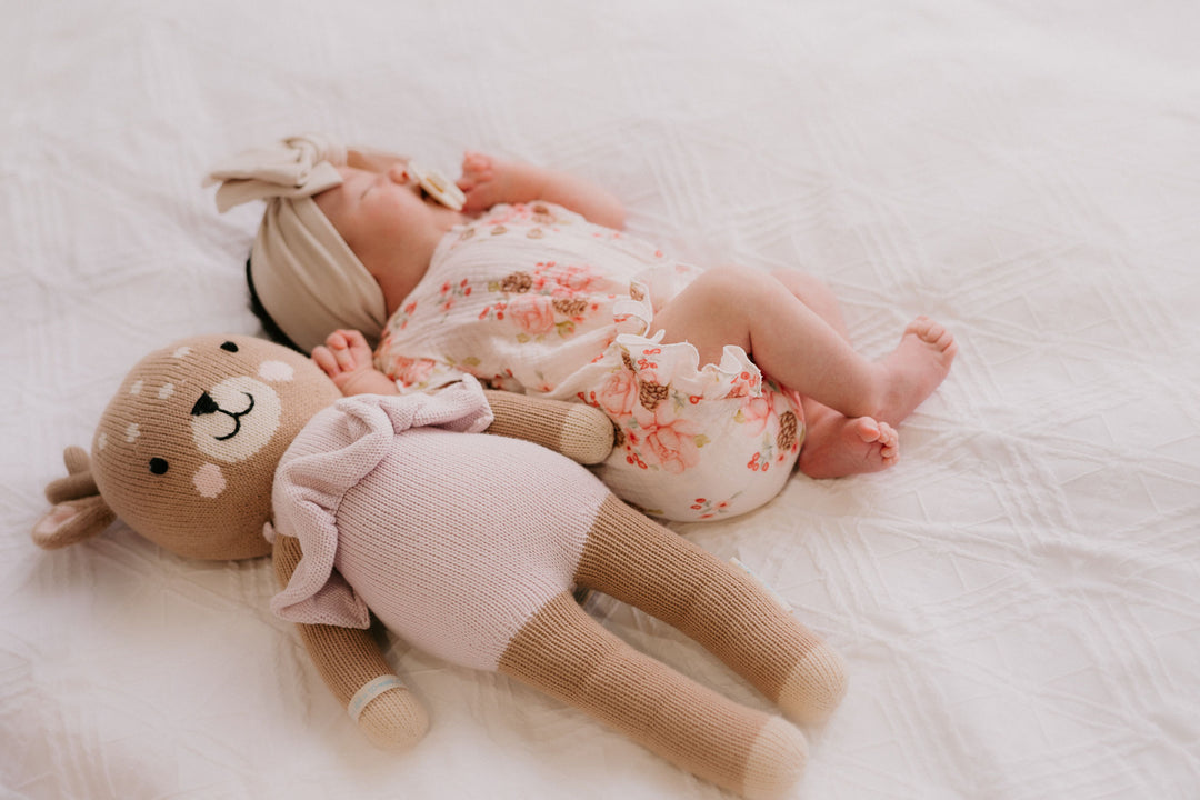 Frill Muslin Romper | Berry Floral