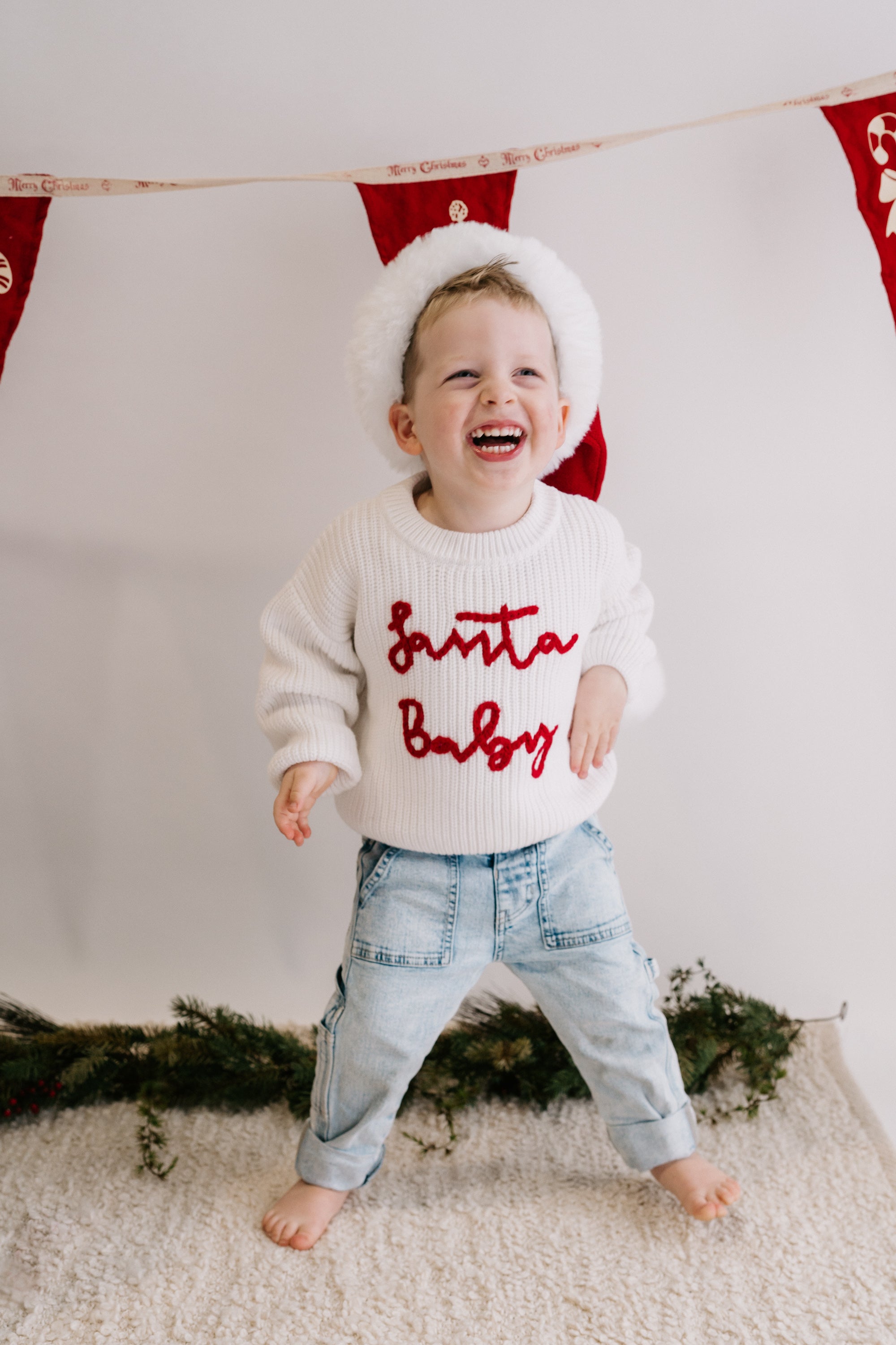 Baby chunky knit jumper best sale