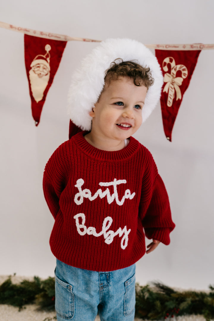 'Santa Baby' Chunky Knit Jumper | Rudolph