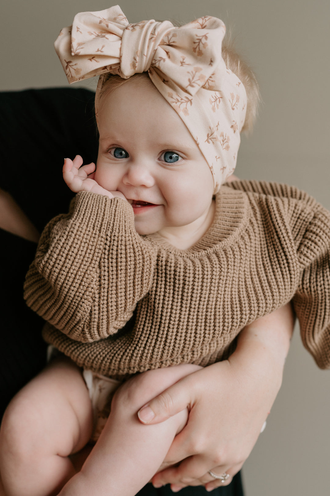 Oversized Topknot | Paisley Coffee