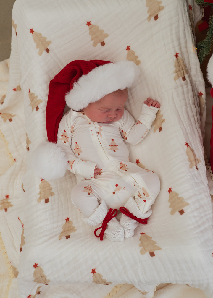 Zip Romper | My First Christmas (NO FRILL)