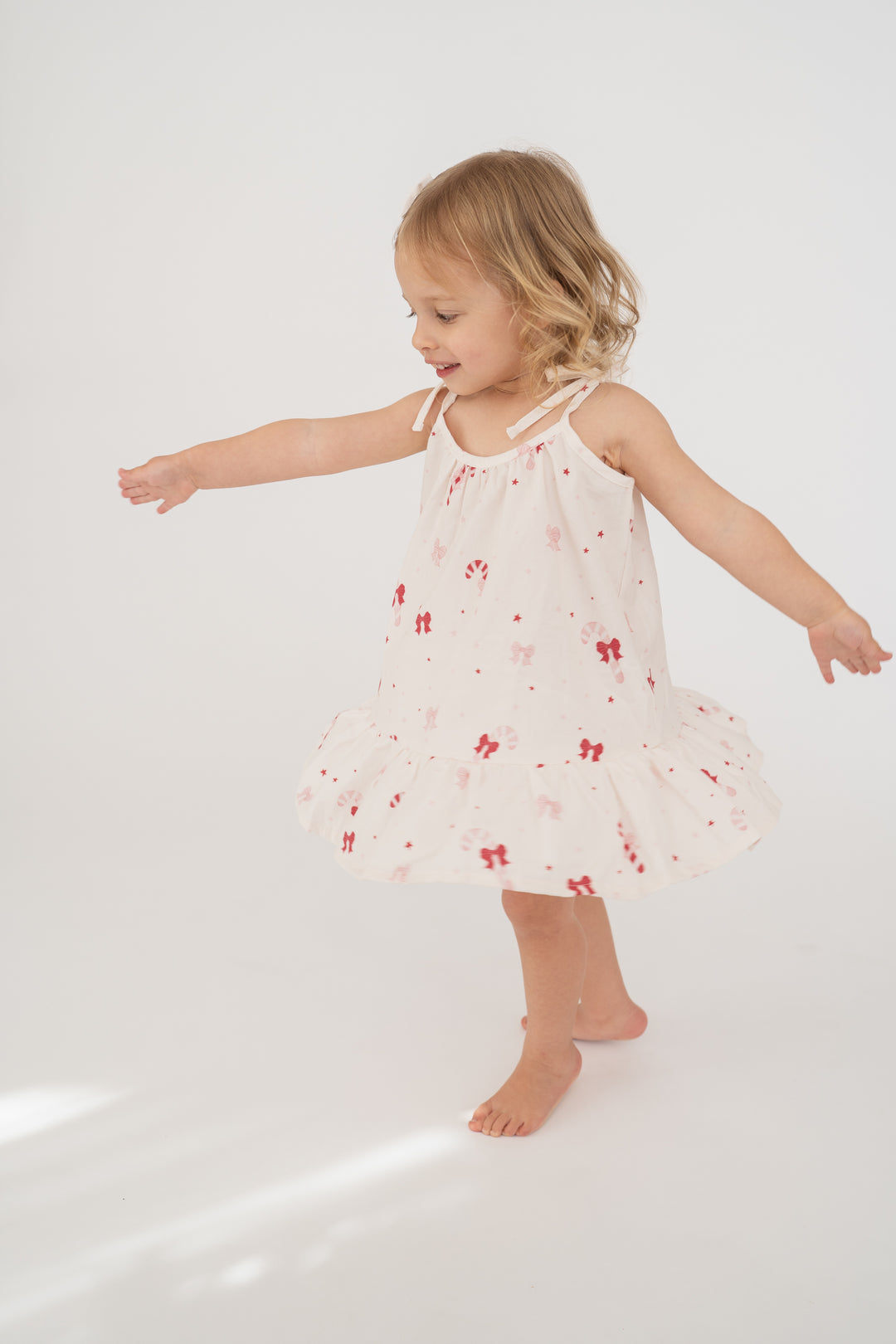 Tie Dress | Candy Cane Bows | PRE-ORDER