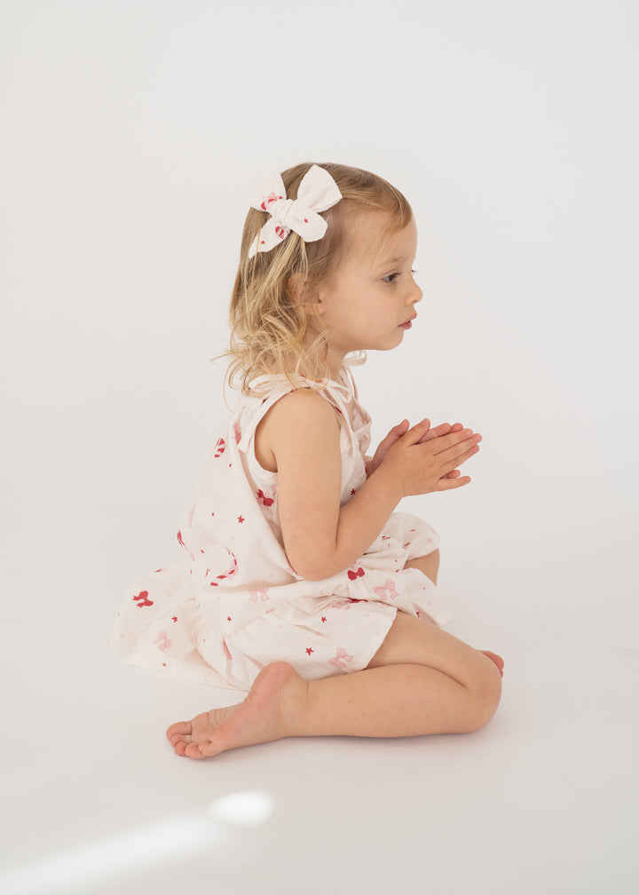Tie Dress | Candy Cane Bows | PRE-ORDER