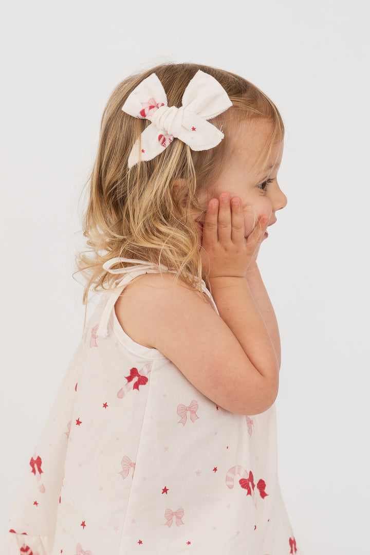Tie Dress | Candy Cane Bows | PRE-ORDER