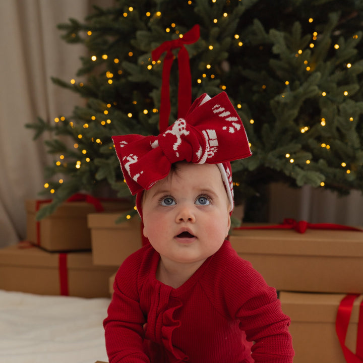 Knit Oversized Topknot | Christmas Heirloom Rudolph