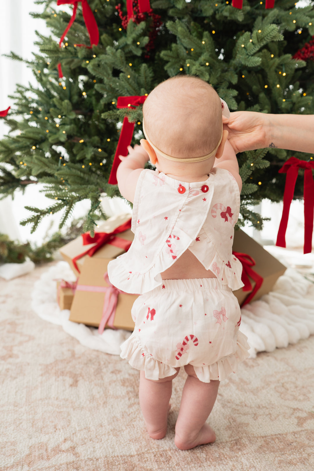 Two-Piece Set | Candy Cane Bows | PRE-ORDER