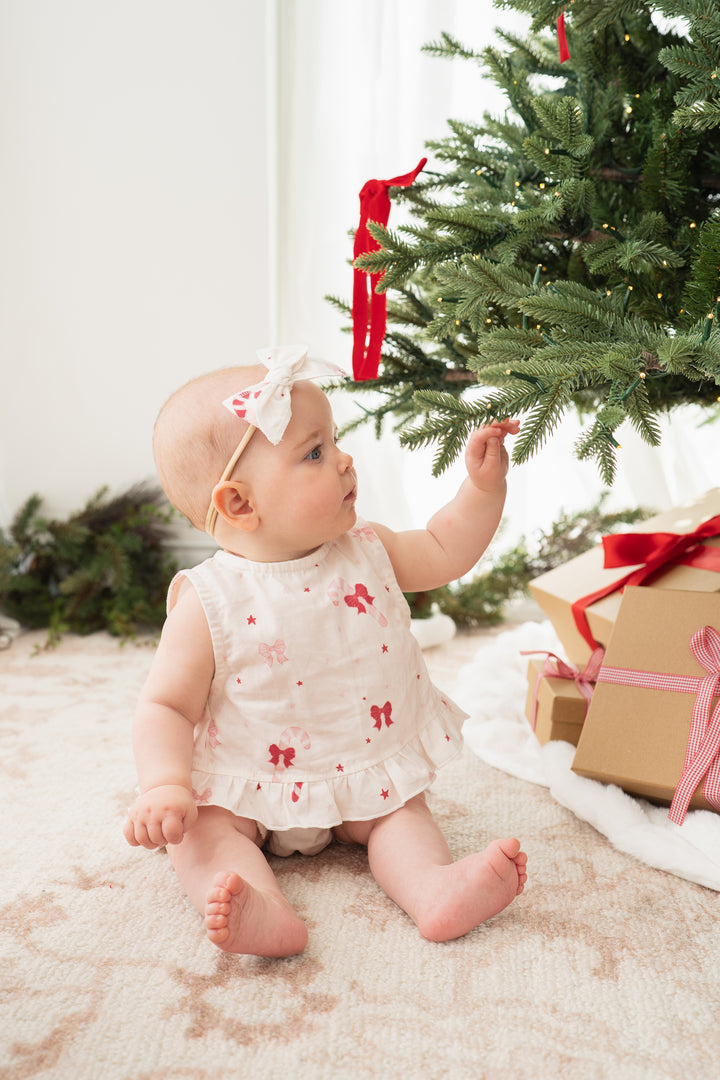 Two-Piece Set | Candy Cane Bows | PRE-ORDER