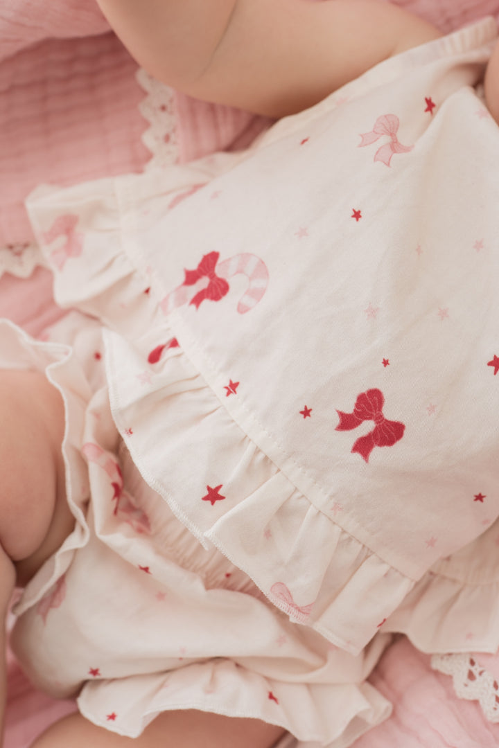 Two-Piece Set | Candy Cane Bows | PRE-ORDER