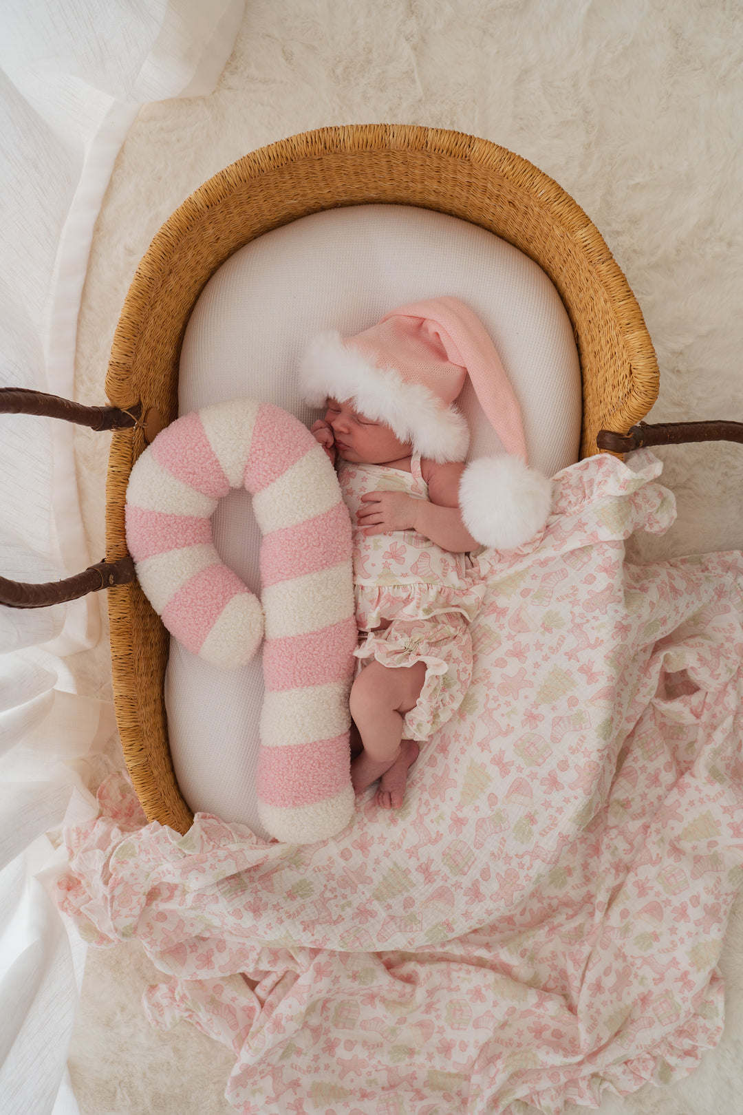 Candy Cane Cushion | Baby Pink *PRE-ORDER*