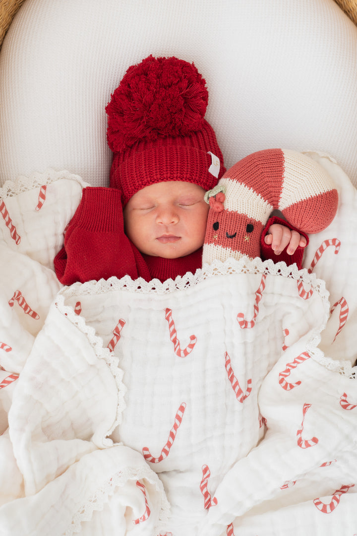Knitted Pom Beanie | Rudolph | PRE-ORDER