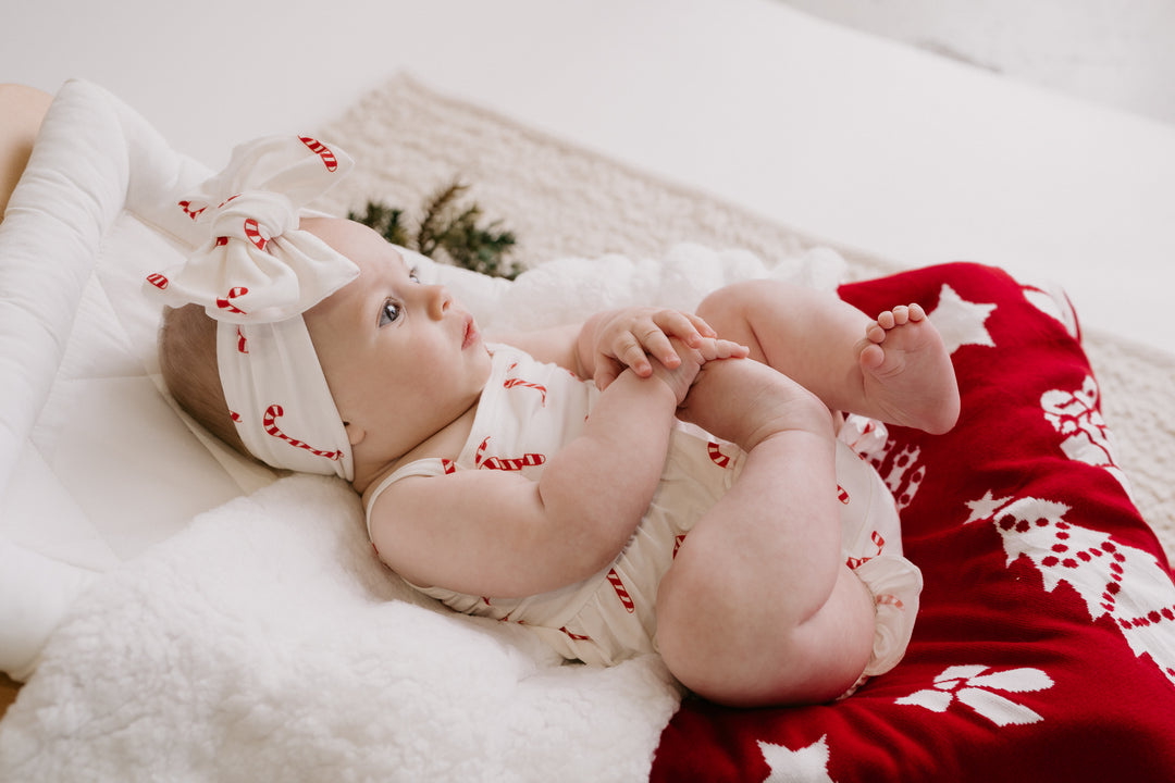 Oversized Topknot | Classic Candy Cane