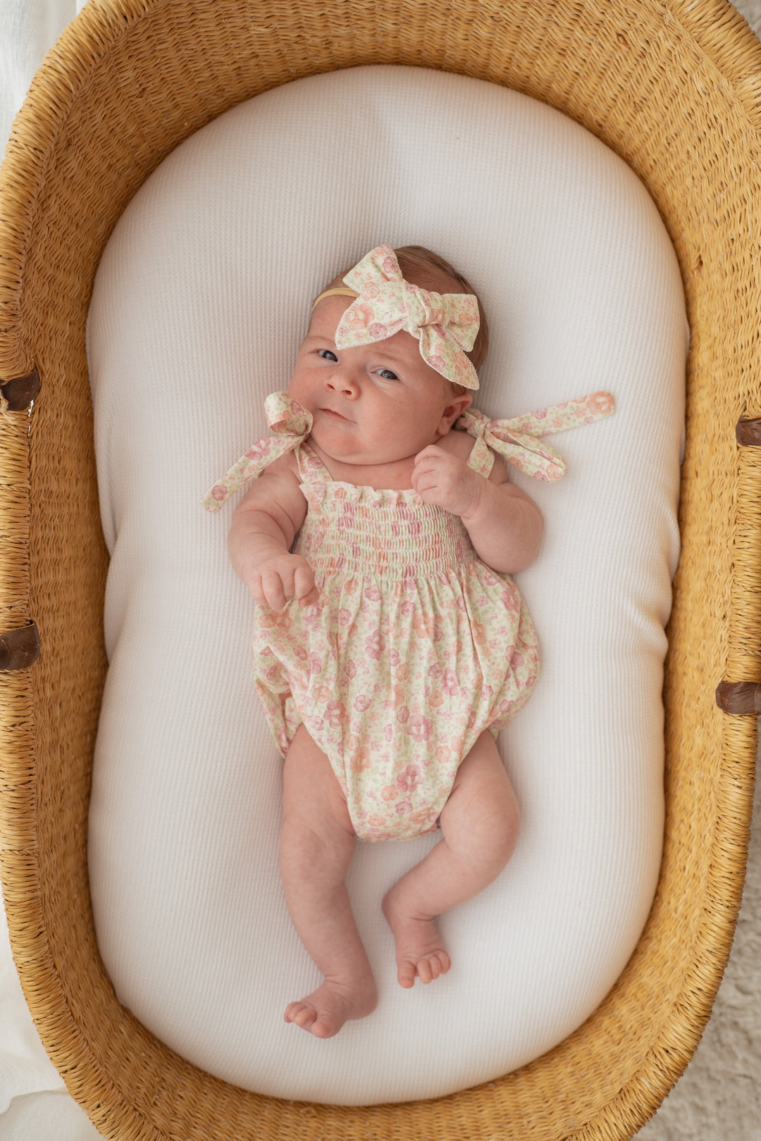 Tie Bubble Romper | Garden Floral