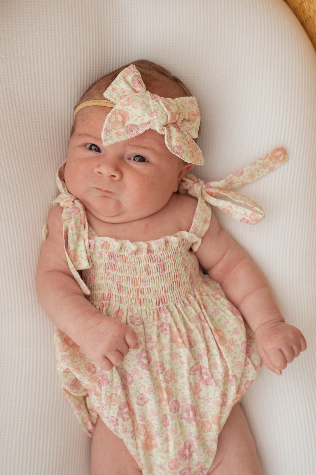 Tie Bubble Romper | Garden Floral