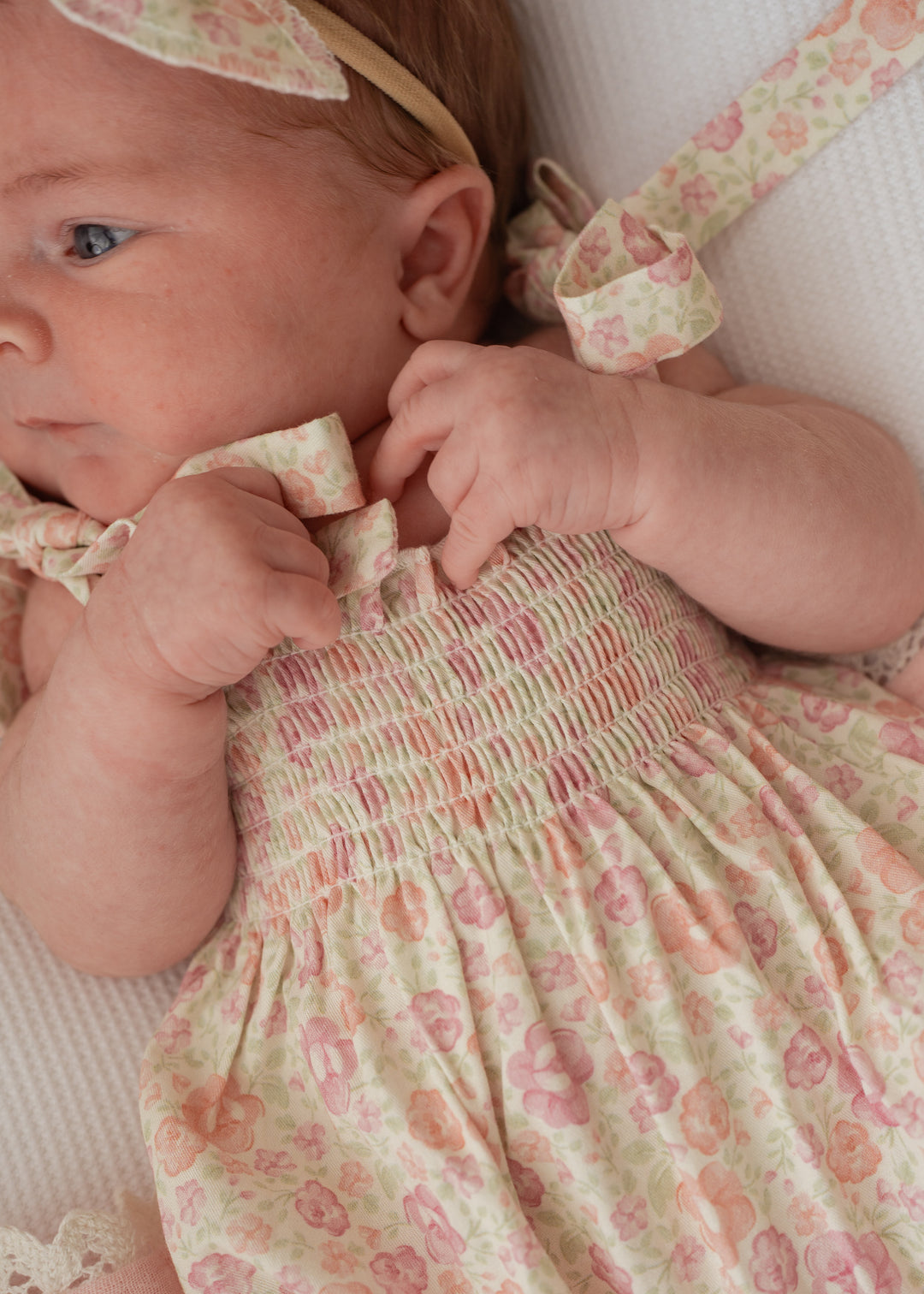 Tie Bubble Romper | Garden Floral