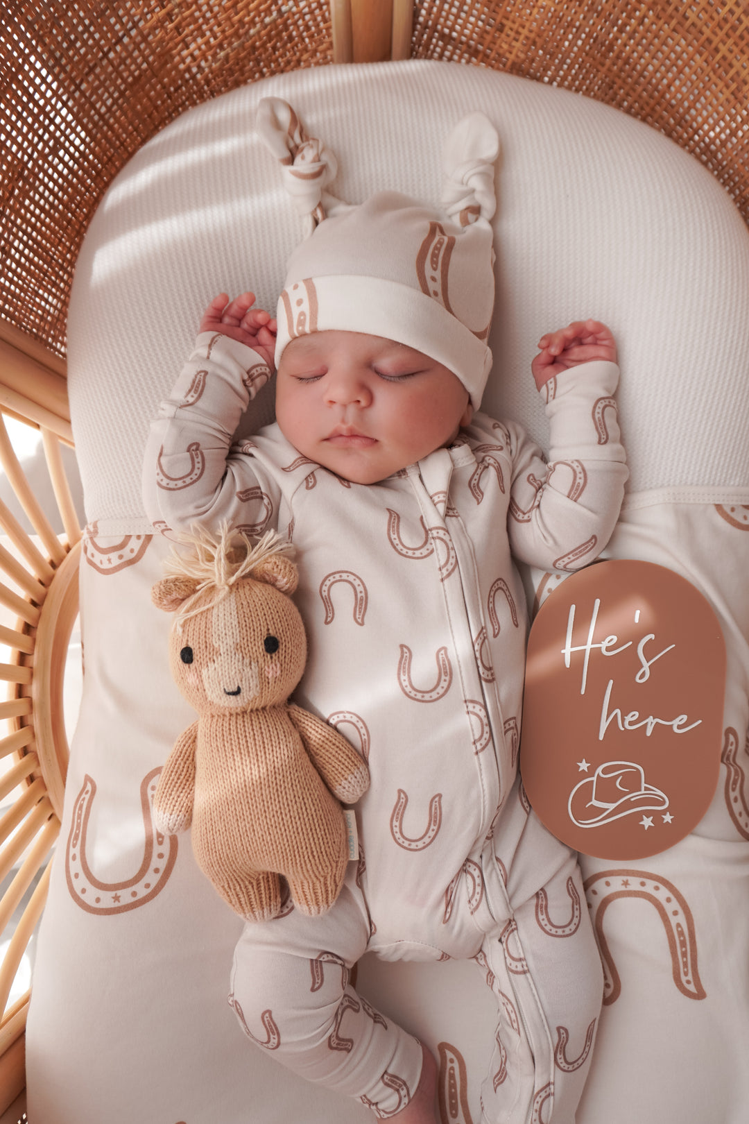 Swaddle Set | Western Horse Shoe
