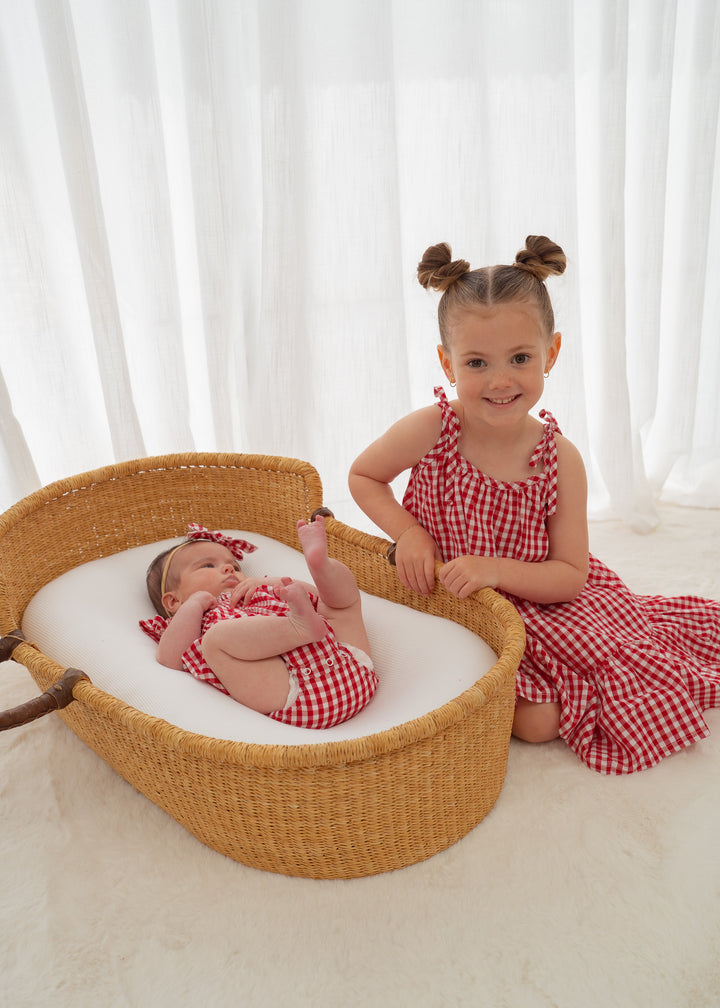 Tie Dress | Red Gingham