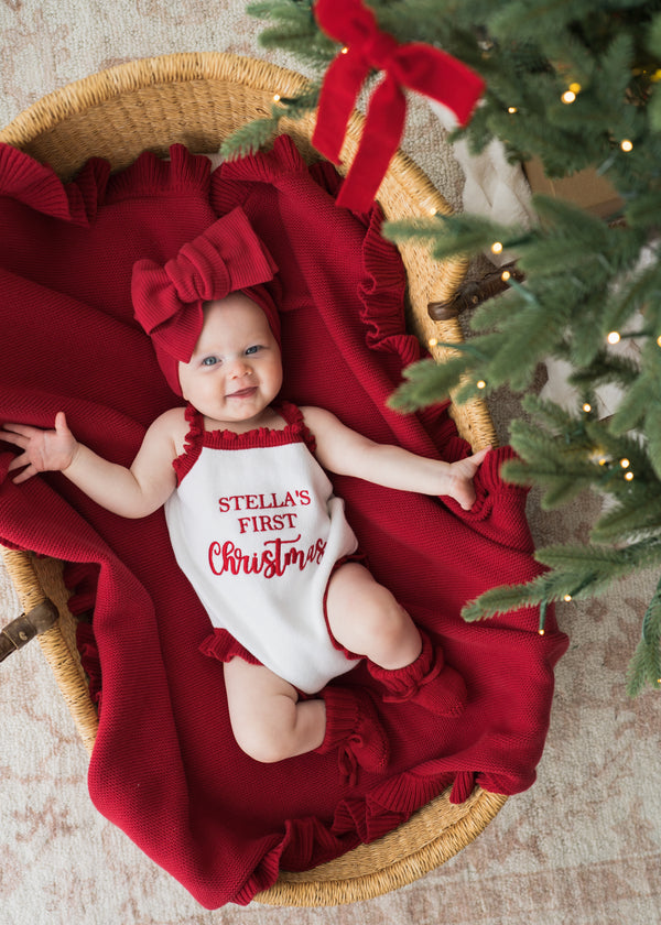 Knit Singlet Romper | Christmas | PRE-ORDER