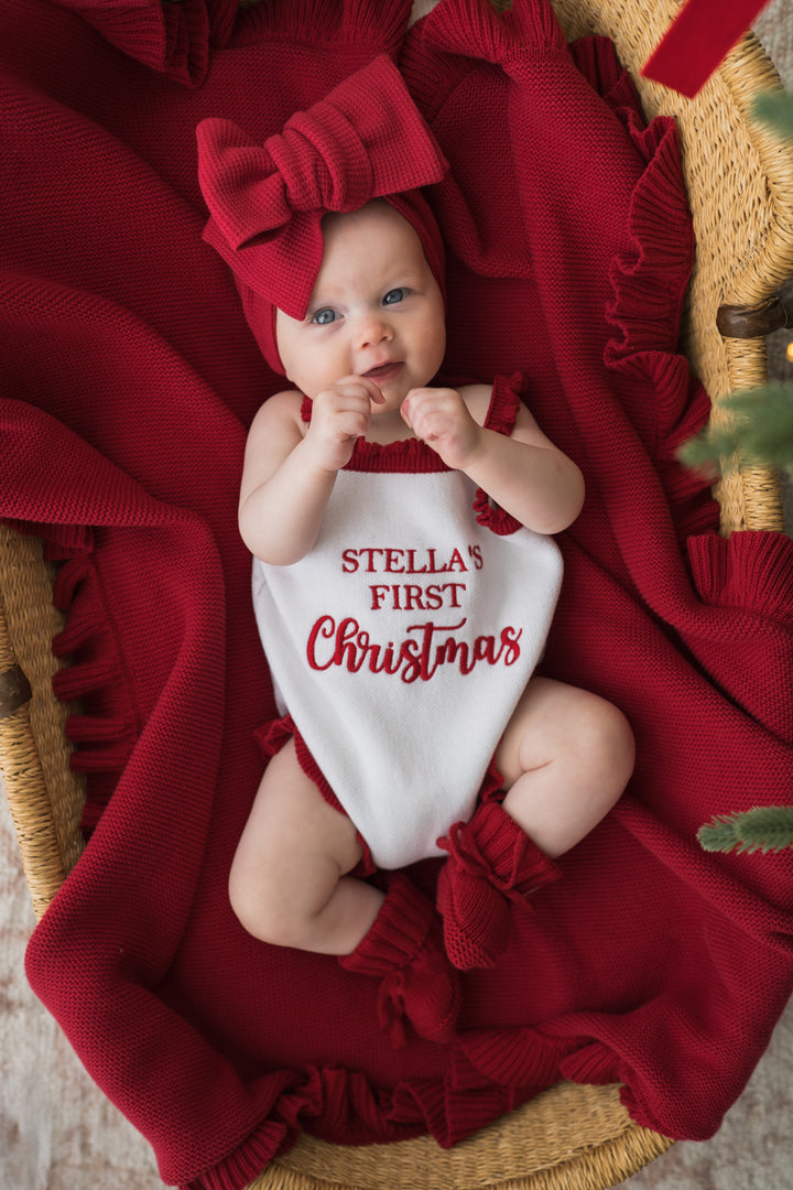 Knit Singlet Romper | Christmas | PRE-ORDER