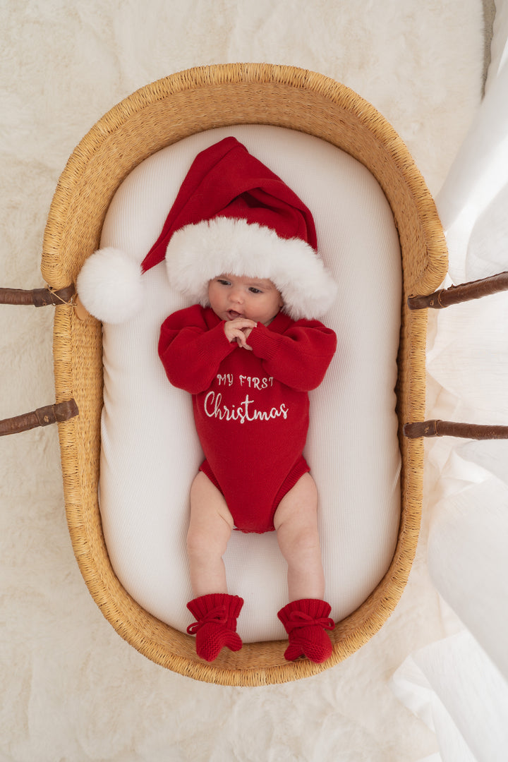 'My First Christmas' Knit Romper | Rudolph