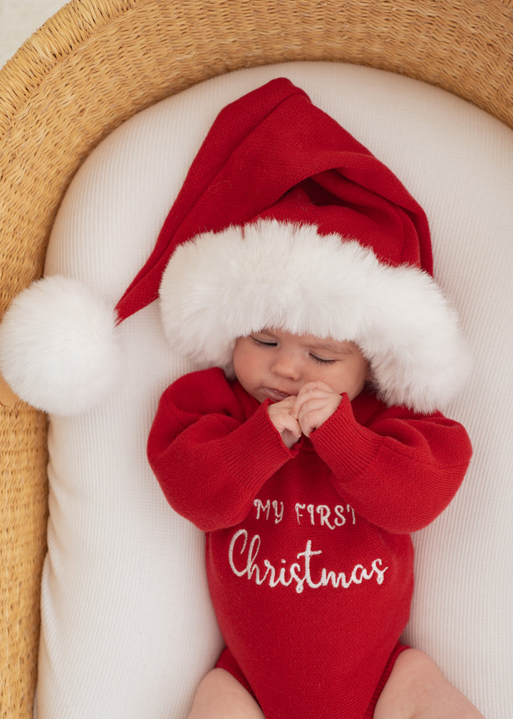 'My First Christmas' Knit Romper | Rudolph