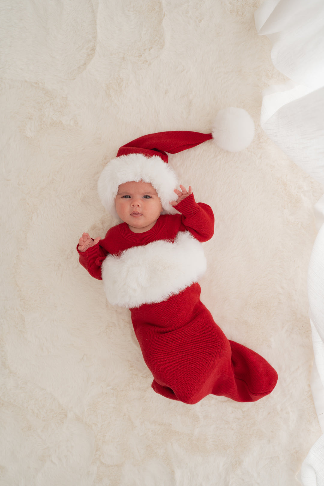 Knit Santa Stocking | Rudolph