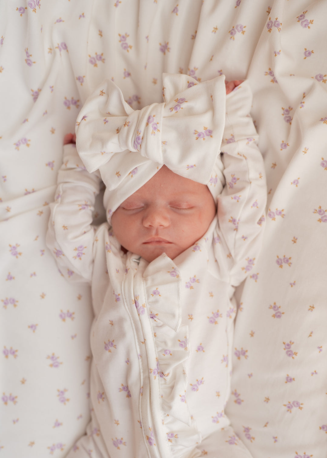 Frill Zip Romper | Lilac Meadow