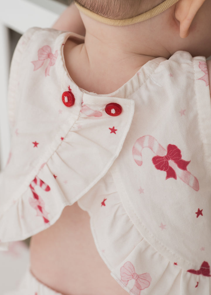 Two-Piece Set | Candy Cane Bows | PRE-ORDER
