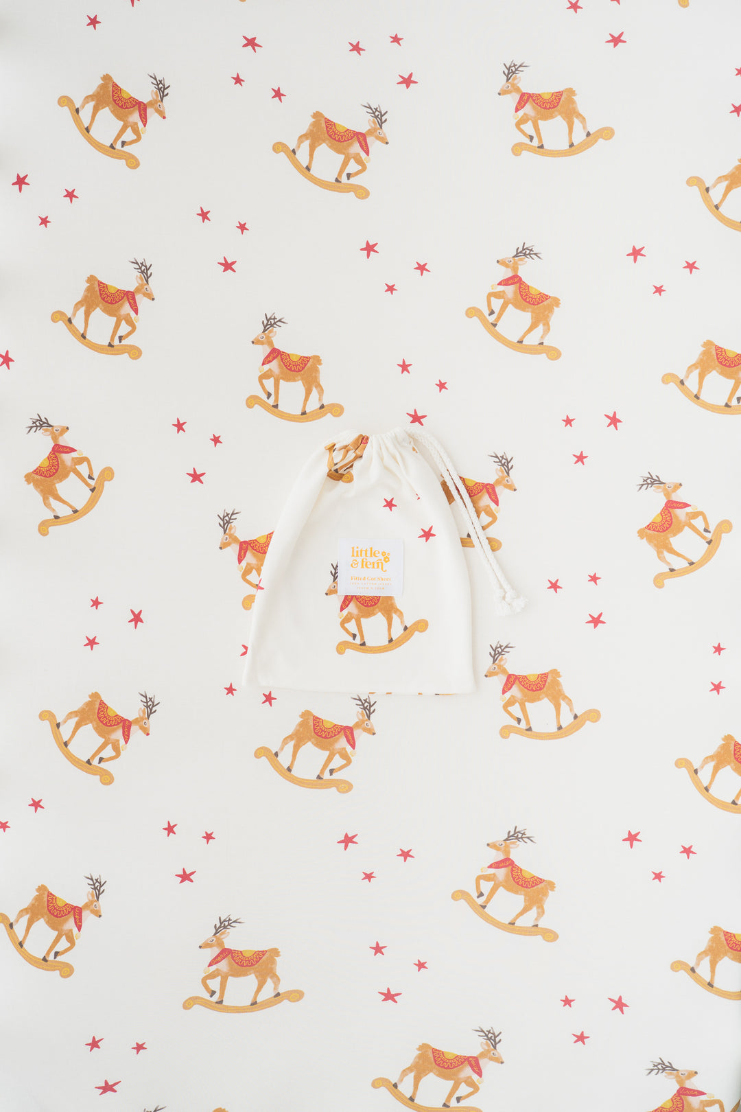 Cot Sheet | Rocking Reindeer | PRE-ORDER