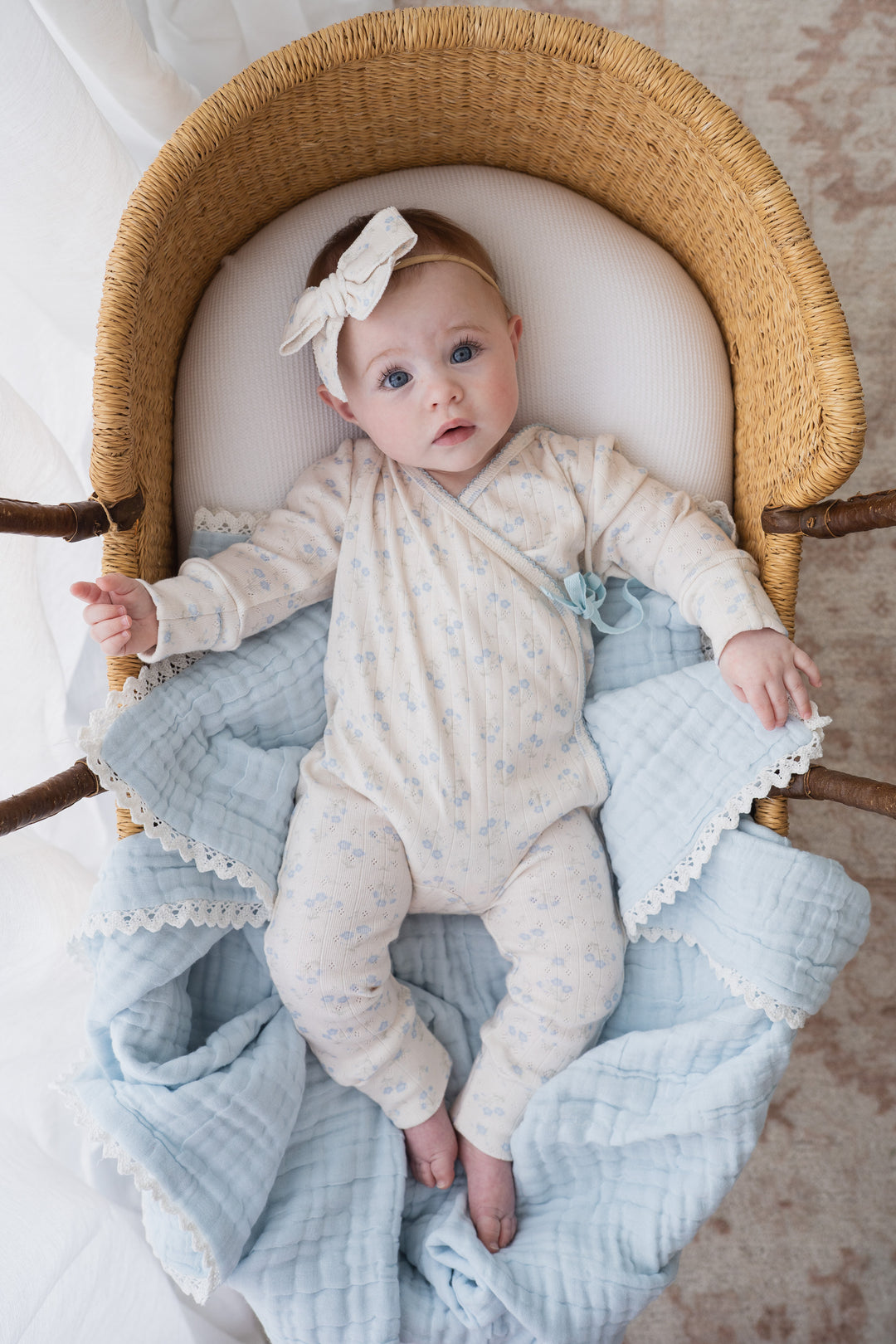 Essential Kimono Romper | Paisley Blue