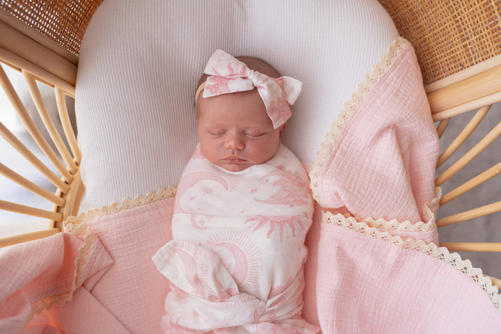 Muslin Swaddle | Celestial Pink