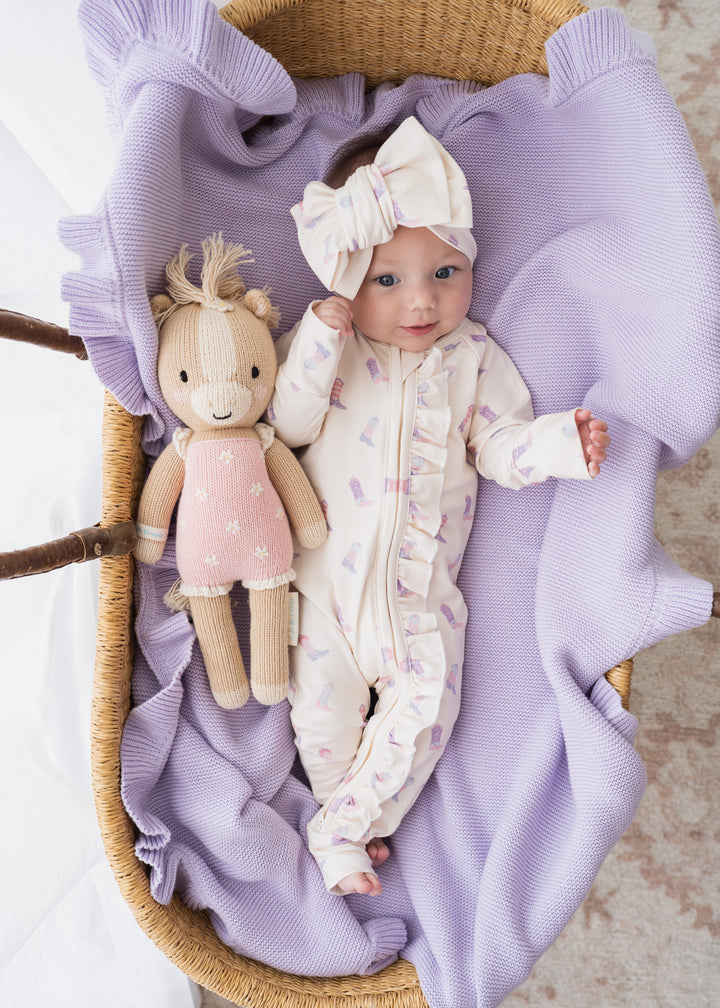Frill Zip Romper | Cowgirl Boots