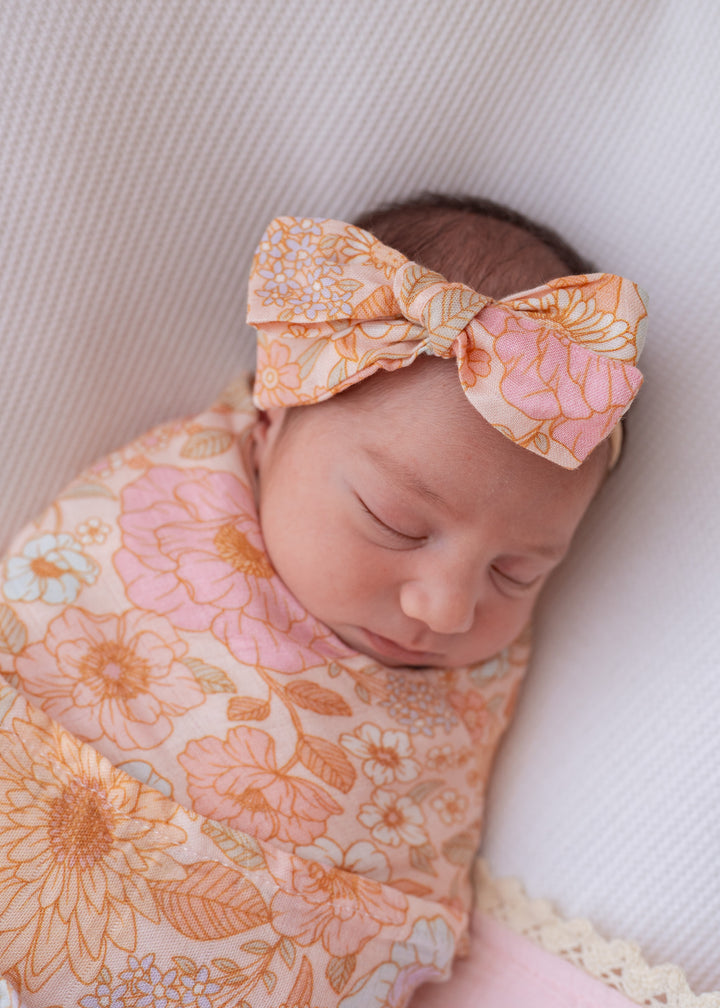 Muslin Swaddle | Pastel Bloom