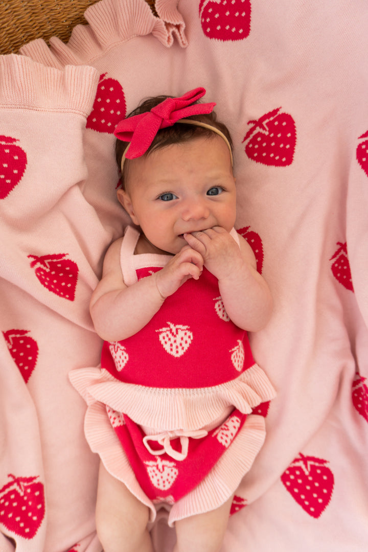 Knit Summer Set | Strawberry