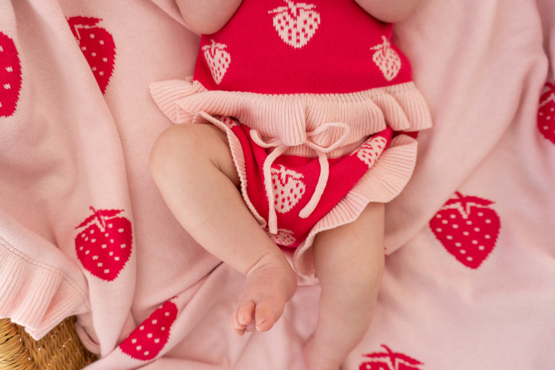 Knit Summer Set | Strawberry