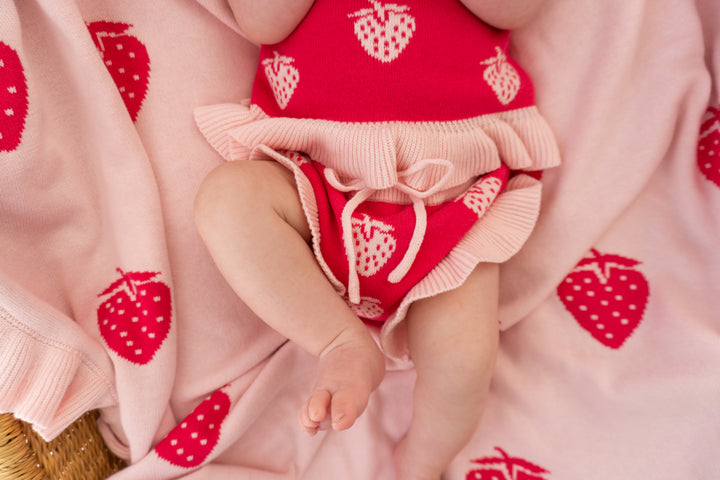 Knit Summer Set | Strawberry