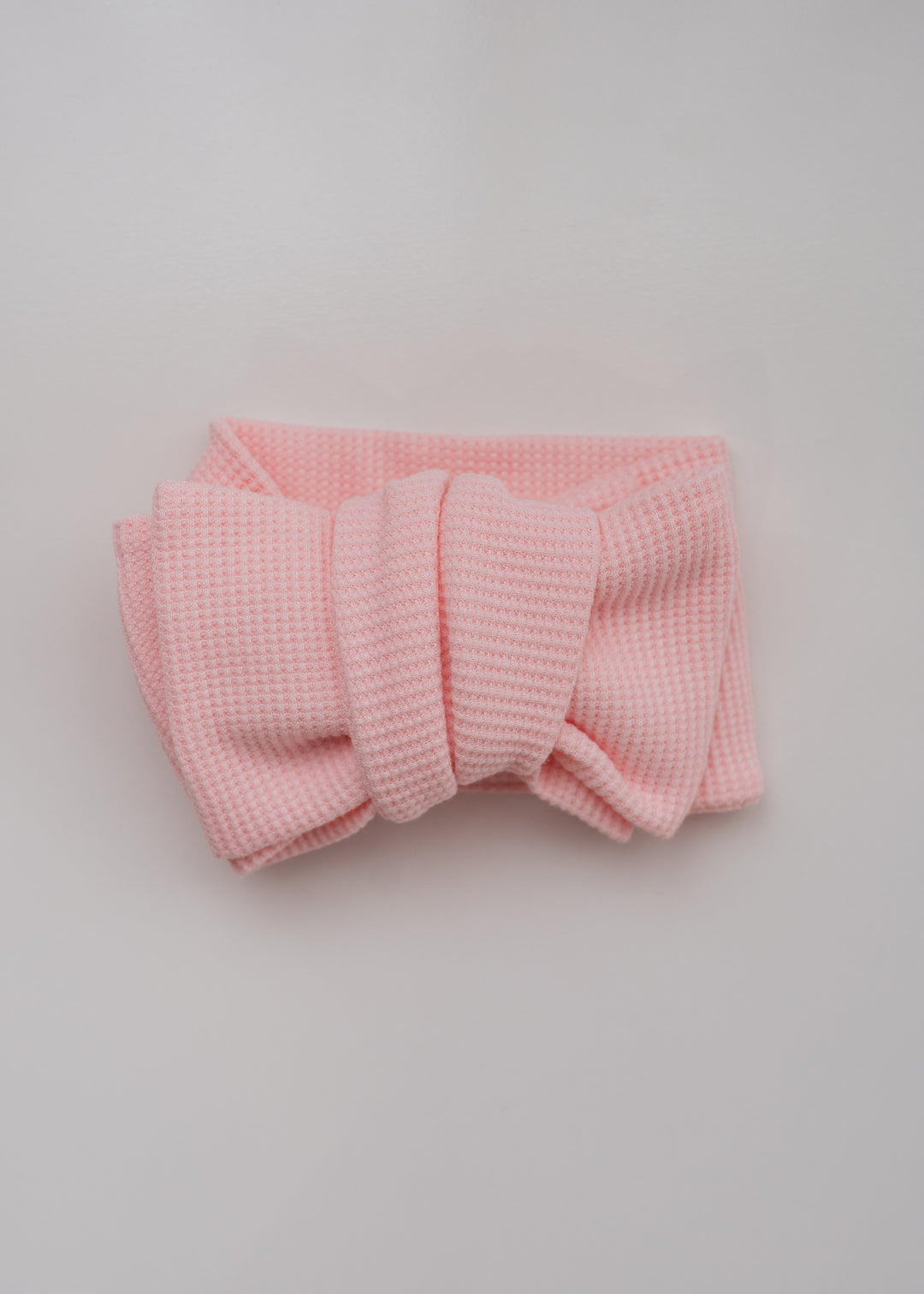 Oversized Topknot | Baby Pink Waffle