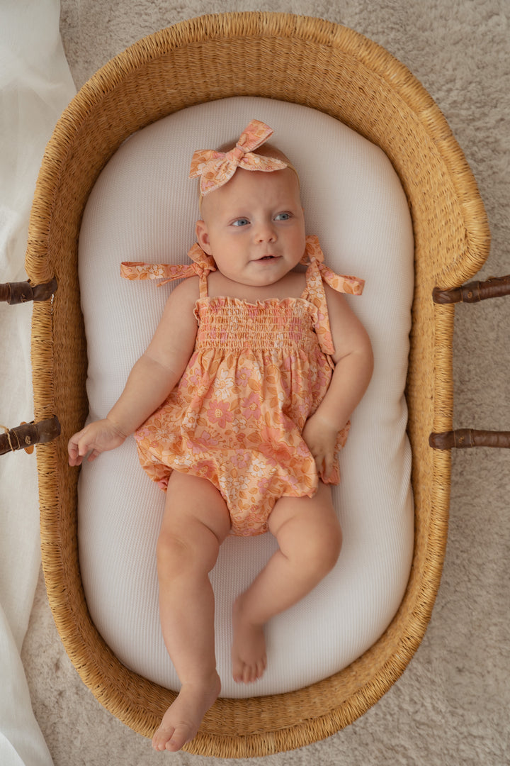 Tie Bubble Romper | Goldie