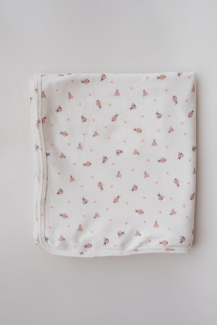 Swaddle Set | Pink Ladybug