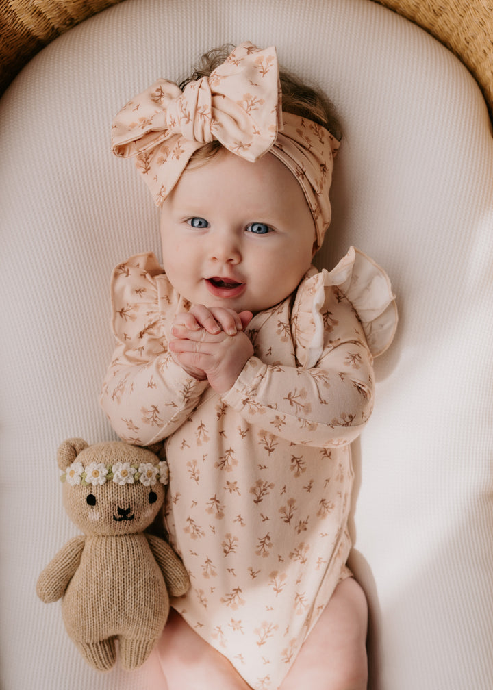 Kimono Onesie | Paisley Coffee