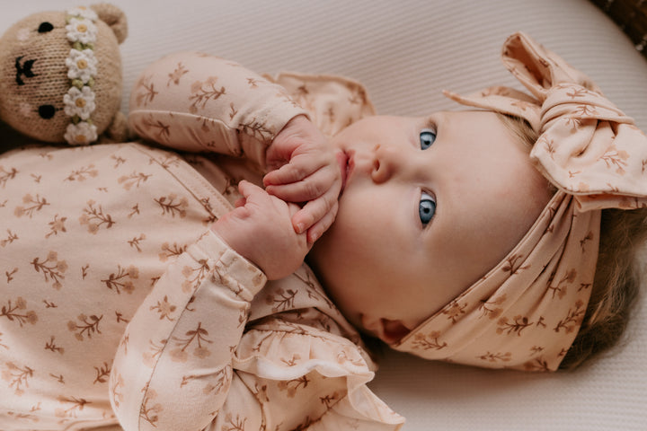 Kimono Onesie | Paisley Coffee
