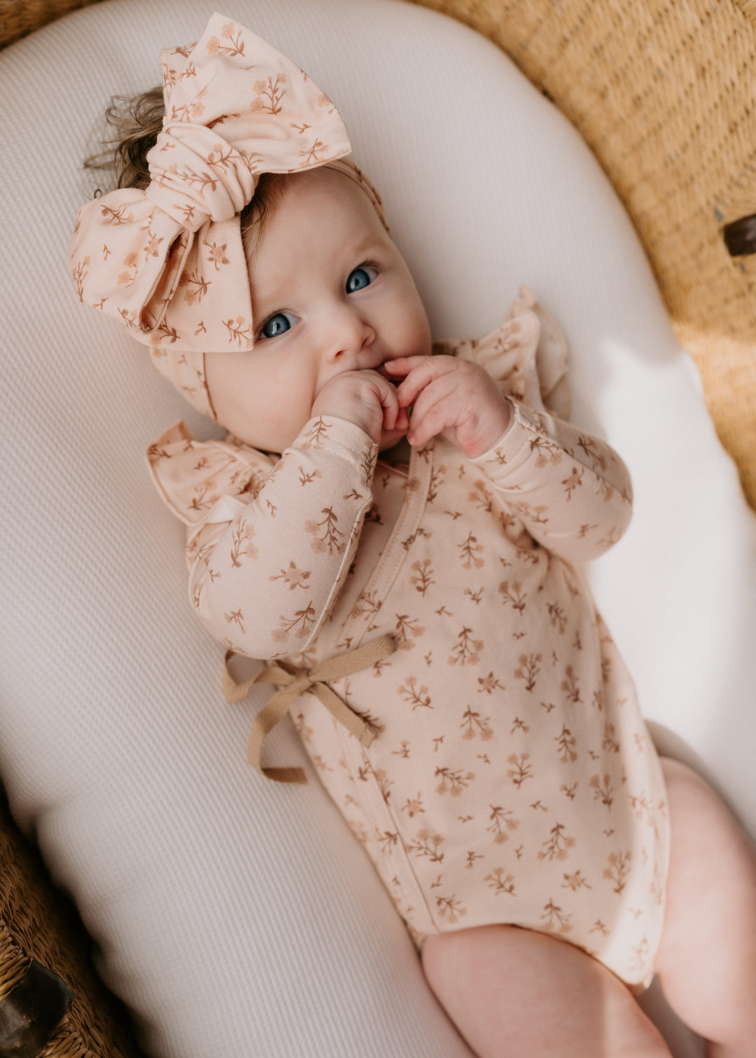 Kimono Onesie | Paisley Coffee