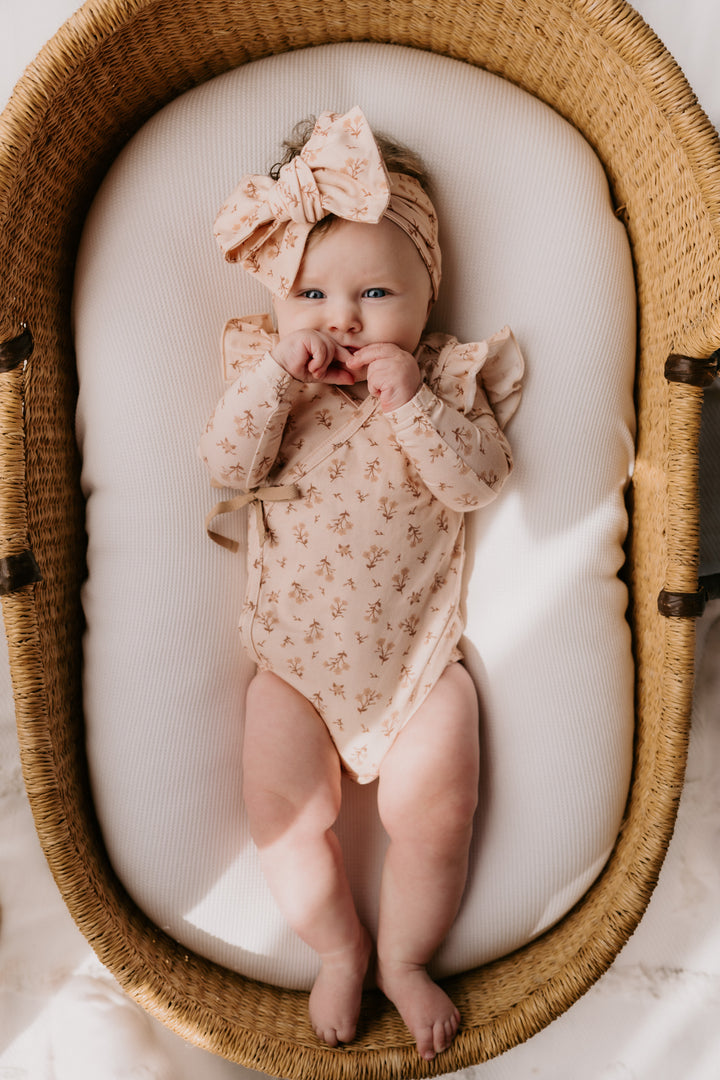 Kimono Onesie | Paisley Coffee